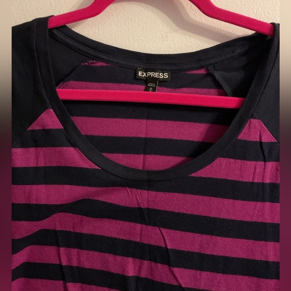 Express Size Med 3 quarter length sleeve T-Shirt - Picture 2 of 4